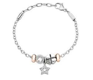 Pulsera Mujer Acero Composable Morellato" Drops Colours" Con 3 Charms SCZ786 - Imagen 1 de 2