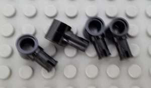 LEGO Lot of 4 Black Technic Mindstorms Pin Friction Ridges and Pin Hole - Picture 1 of 1