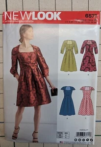 New Look Sewing Pattern 6571 Dress Misses Size 8-20 - Picture 1 of 4