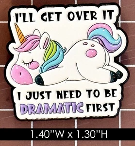 Spilla smaltata unicorno drammatico - Foto 1 di 2