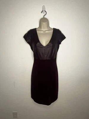 Vestido Bailey 44 Dante Cuero Borgoña Talla Grande Foto 1 de 4