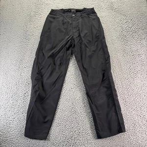 Royal Robbins Hiking Pants Womens Size 10 Black Nylon Stretch Loose Fit 28x28 - Picture 1 of 10
