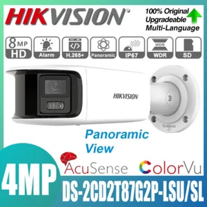 Hikvision 8MP DS-2CD2T87G2P-LSU/SL Vollfarbige ColorVu 180° Panorama PoE Kamera - Bild 1 von 7