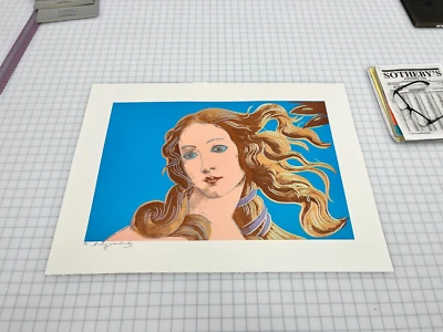 Impresión Andy Warhol Nacimiento de Venus .319, 22"x30" numerada - Nueva York 1984 Foto 1 de 4