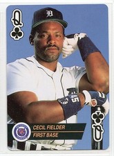 1993 Bicycle Baseball Aces Playing Card - Cecil Fielder - Detroit Tigers