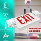 Hard-Wired Exit Sign - LED Exit Sign - Red Swivel Combo Unit, 120/277V - US Ship