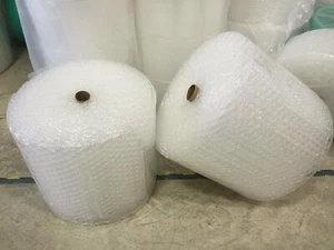 ZV 1/2" x 24" x 200' 200FT Large Clear Bubble Padding Cushioning Wrap Roll - Picture 1 of 2