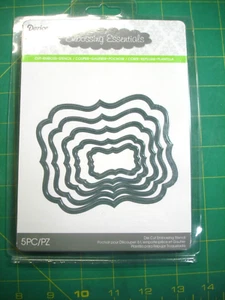 DARICE CUT - EMBOSS - STENCIL DIES FIVE PIECE NESTING SET NEW FACTORY SEALED - Picture 1 of 2