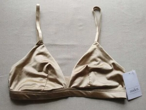 Auden Damen Satin BH ohne Bügel Gr. XS gold ungefüttert NEU - Bild 1 von 14
