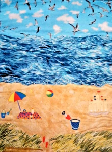 lot 10 CAPE COD National Seashore NOTEPAPER w/Envelopes Quilted Wall Hangings - Picture 1 of 13