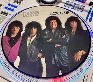 KISS LICK IT UP PICTURE DISC ALBUM NETHERLANDS VINYL VINNIE VINCENT ROCK #1167 - Picture 1 of 4