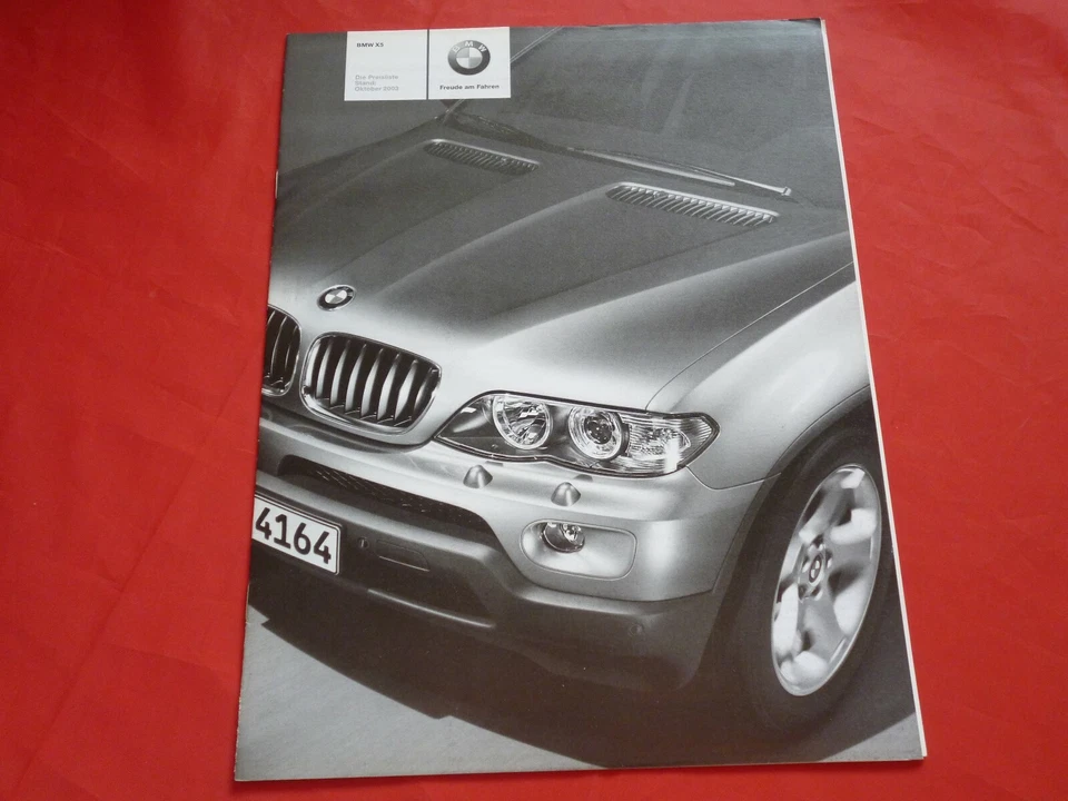 BMW X5 E53 3.0i 4.4i 3.0d Preisliste Pricelist von 2003 - Изображение 1 из 1