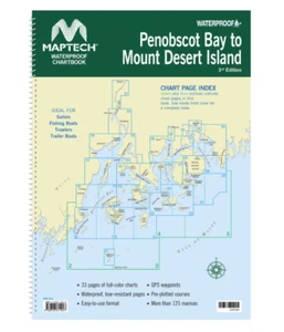 Penobscot Bay to Mount Desert Island MAPTECH® Waterpoof Chartbook EDITION 3 - Picture 1 of 1