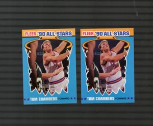 LOT OF 2 X 1990 Fleer All-Stars #8 Tom Chambers Phoenix Suns - Picture 1 of 1