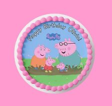 Muddy Puddles/Custom Edible Birthday Cake Topper/ Peel like a sticker