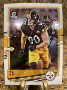 T.J. Watt 2020 Donruss Optic Football #85 Pittsburgh Steelers - Picture 1 of 2