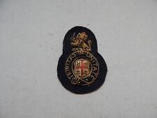 British Lighthouse Assistant Keeper Bullion Cloth Cap Badge GA