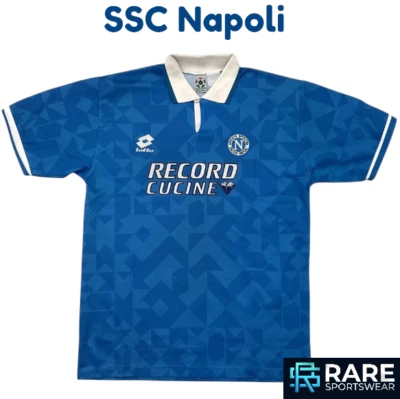 SSC NAPOLI 1992-93 HEIM FUSSBALLTRIKOT GROSS ERWACHSENE LOTTO (V GUT) - Bild 1 von 4