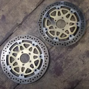 Kawasaki 98-02 Ninja ZX6R Zx 05 06 Zzr600 FRONT LEFT RIGHT BRAKE ROTORS DISCS SC - Picture 1 of 14