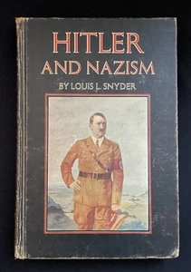 Hitler And Nazism by Louis L Snyder FIRST ADDITION- Ex-Library, Hardcover - Picture 1 of 7