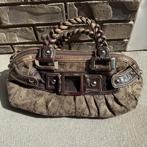 Vintage Y2K Black Rivet Flap Black One Shoulder Hand Bag - Bild 1 von 8