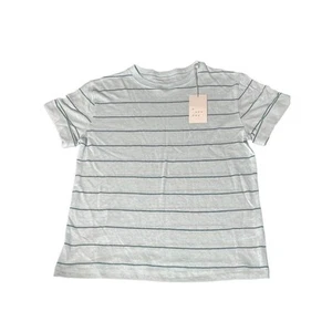 A New Day Striped Short Sleeve Top - Size XS - NWT - Picture 1 of 3