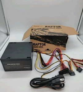 Apevia 450W Raptor Power Supply Computer Case Fan w/Cables•ATX-RP450W - Picture 1 of 7