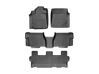 WeatherTech FloorLiner for 2008-2011 Toyota Sequoia - Full Set, Black - Image 1 of 4