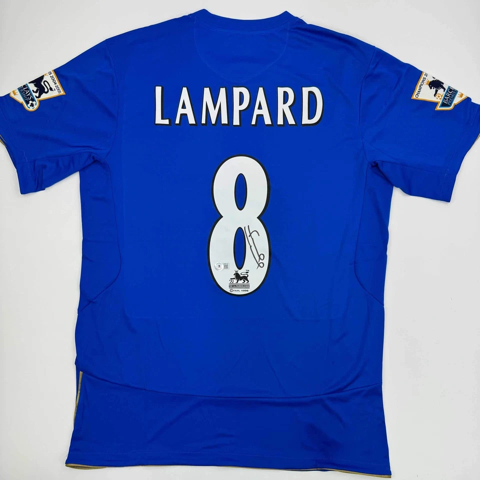Camiseta deportiva de fútbol azul autografiada/firmada Frank Lampard Chelsea FC certificado de autenticidad bajo Foto 1 de 4