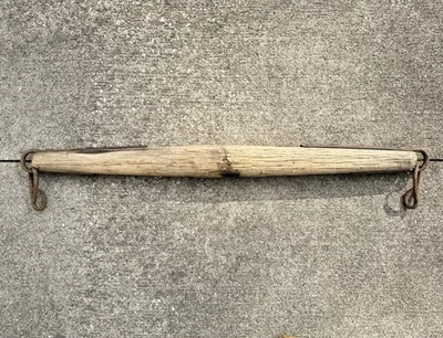 Antique Wood Singletree Yoke Oxen Horse Harness Rustic Farm Decor Primitive 36” - Image 1 of 4