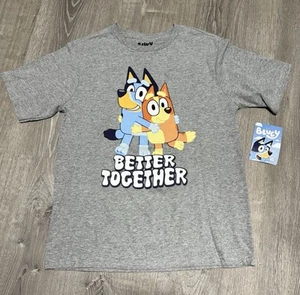 Bluey “Better Together” T-Shirt Kids XL (18) Gray New With Tags - Picture 1 of 4