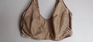 Just My Size 46DD BEIGE JACQUARD Women's Gel Cushion Soft-Cup Plus SZ Bra (1105) - Picture 1 of 14
