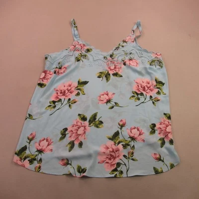 Camisa Torrid Para Mujer 1 Sin Mangas Azul Ligera Informal Camiseta sin Mangas Cuello en V Foto 1 de 4