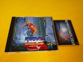 SNK FATAL FURY REAL BOUT 2 NEOGEO CD SPINE CARD + REG CARD