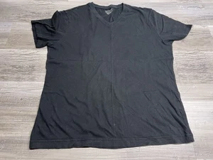 Banana Republic Mens V-Neck T-Shirt Black Premium Wash Tee Short Sleeve Sz L #1 - Picture 1 of 5