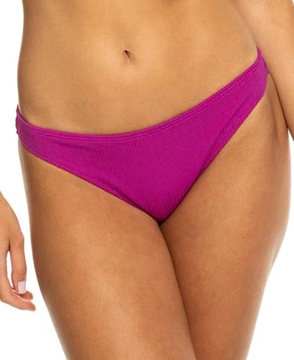 Parte inferior de bikini Roxy para mujer XS púrpura Aruba natación texturizada moderada ERJX404935 Foto 1 de 4
