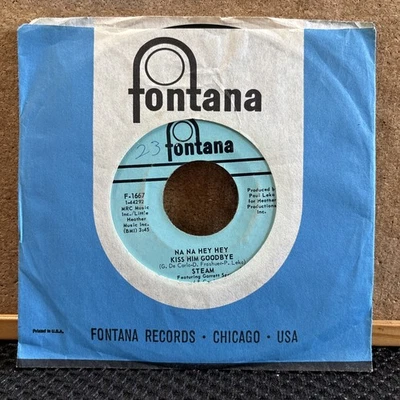 Steam – Na Na Hey Hey Kiss Him Goodbye - 1969 Fontana F1667 7" Single / NM - Image 1 of 4
