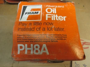 FRAM WEARGARD # PH8A OIL FILTER NOS fits MOPAR FORD TOYOTA - Picture 1 of 6