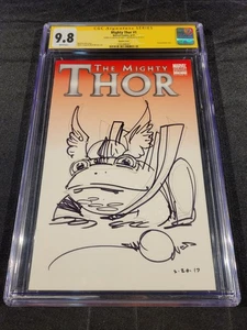 Mighty Thor #1 - Marvel Comics, 2011 - Cubierta en blanco - CGC 9.8 - Firmado y boceto - Imagen 1 de 7