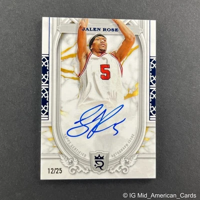 2023-24 Topps Royalty #SS-JR Jalen Rose Superior Signatures Bulls Pacers/25 Foto 1 de 3