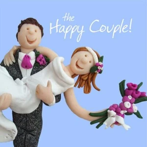 Wedding Day Card - Happy Couple - Funny One Lump Or Two - Picture 1 of 1