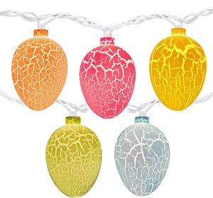 Outdoor Easter Egg Lights, 8.5FT Easter Multicolor Decorations String Lights wit - Picture 1 of 12
