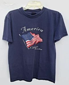 America Celebrate Freedom blue men's t-shirt -used - Picture 1 of 11