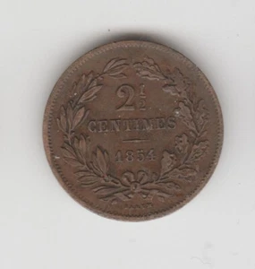 LUSSEMBURGO LUXEMBOURG 2 e 1/2 CENTIMES 1854 #ALB - Imagen 1 de 2