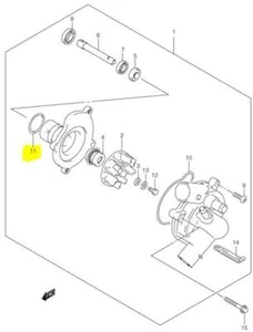 Suzuki OEM Replacement Water Pump Inner O-Ring GSXR Busa Boulevard 17435-33400 - Picture 1 of 1
