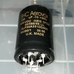 1PC NOS BHC AEROVOX ALP20A 330UF 400V ULTRA LONG LIFE LOW ESR CAP FOR AUDIO! - Picture 1 of 4