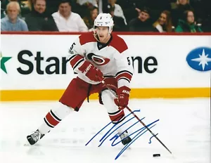 Autographed NOAH HANIFIN Carolina Hurricanes 8X10 Photo - w/COA - Picture 1 of 1