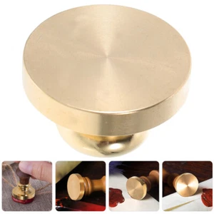 Blanko Wachs Siegel Stempelkopf DIY Kopf Messing Stempelkopf Ersatz 20 mm - Bild 1 von 11