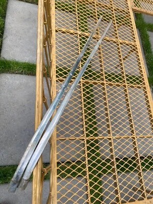 1967-1976 BMW 2002 1600 E10 Driver pass Side Chrome Hood Trim left right - Image 1 of 4