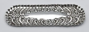 Antique Solid Silver Pen Tray Edwardian 1901 Repousse Scroll Floral Elkington - Picture 1 of 5